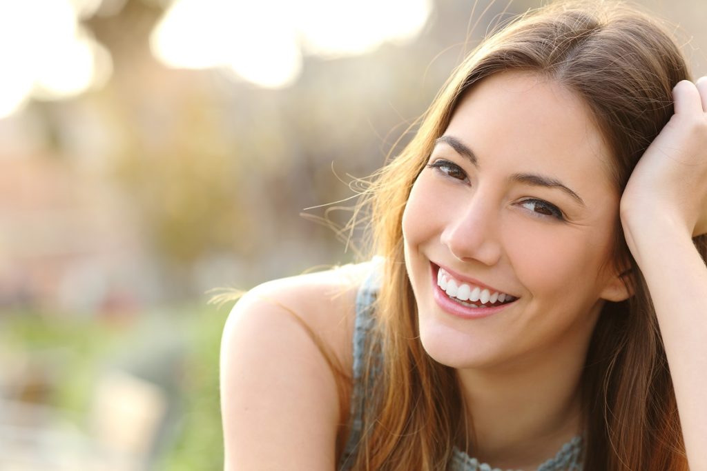 Woman with bright smile