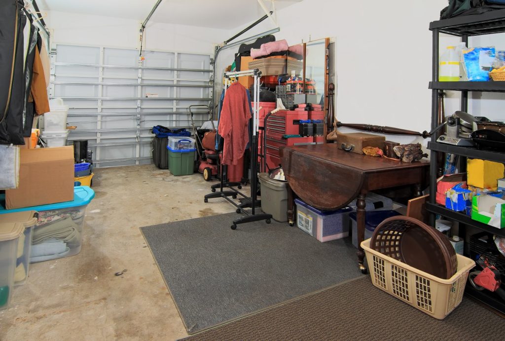 Garage filled with old junk